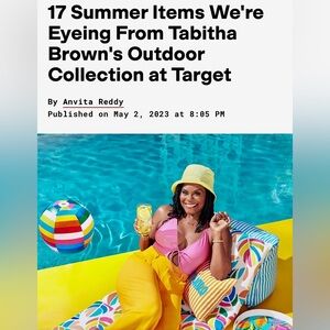 ‼️RARE‼️🎸Tabitha Brown x Target🎸🔥NWT🔥Melamine Striped Salad Outdoor Plates (8)